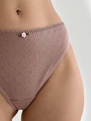 Underwear panties Thongs mink ribbed