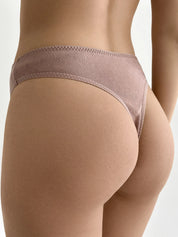 Underwear panties Thongs mink ribbed
