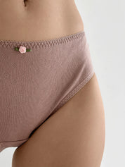 Underwear panties Slips mink ribbed