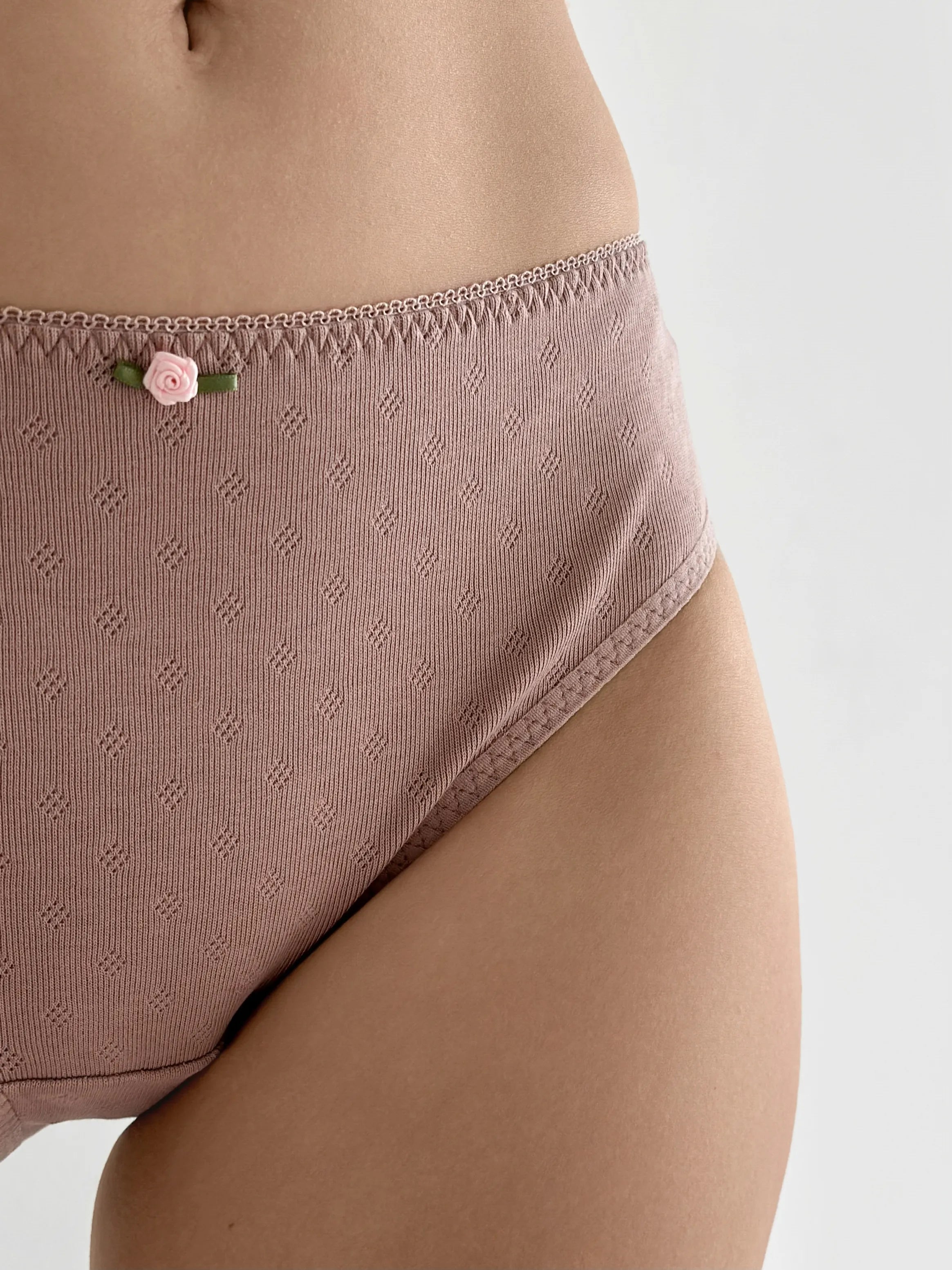 Underwear panties Slips mink ribbed