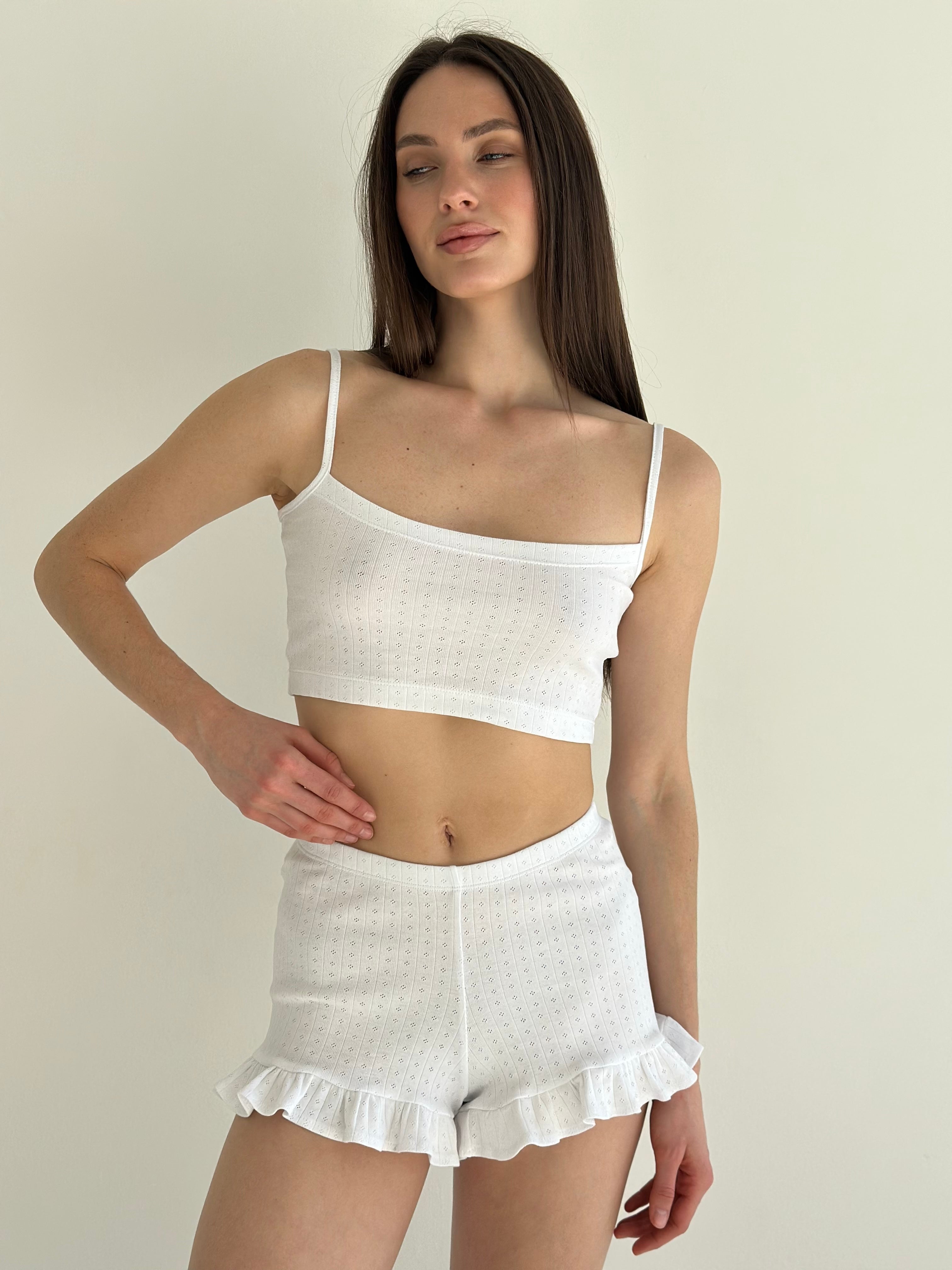 Ribana strappy top white