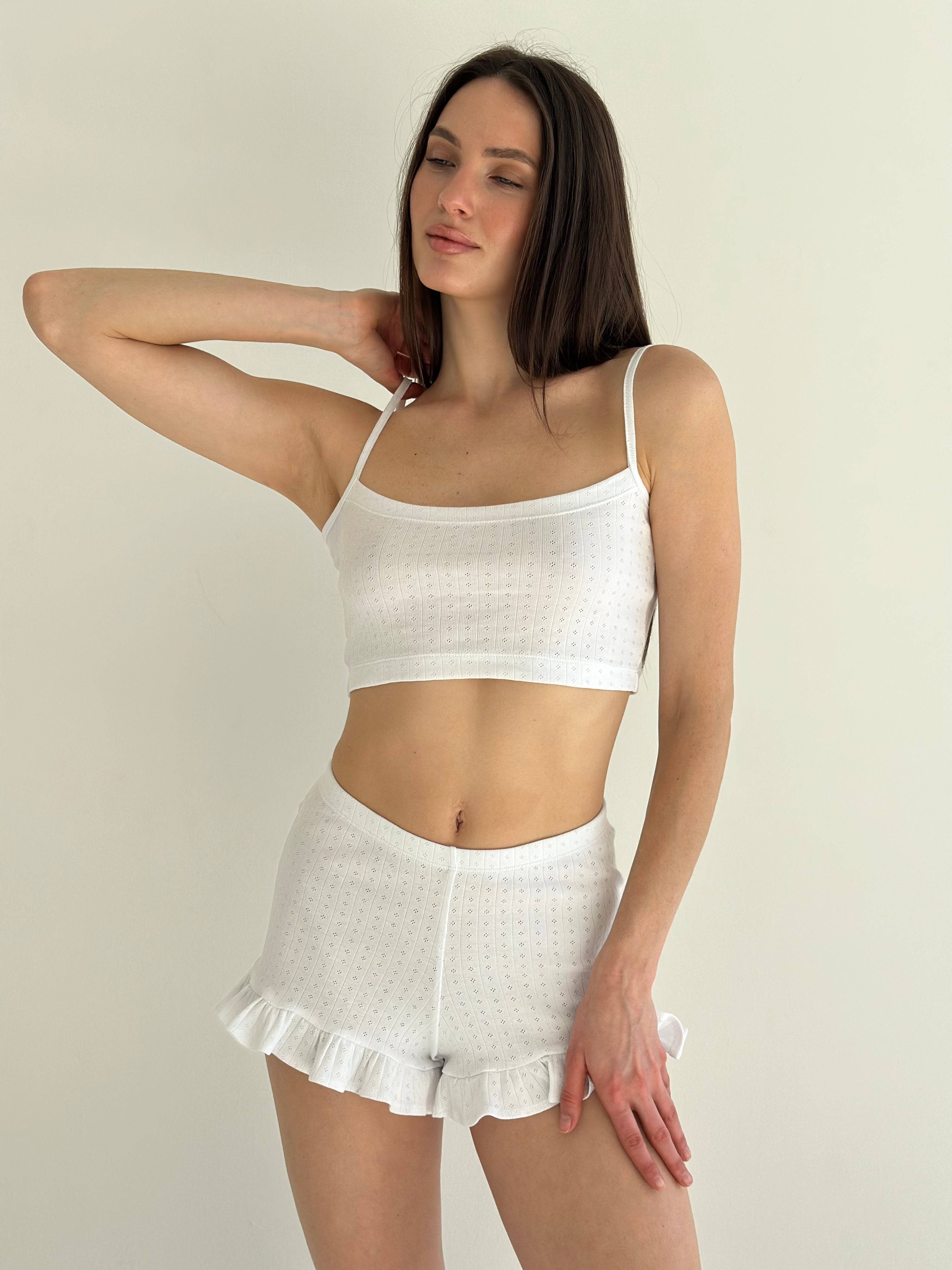 Ribana strappy top white