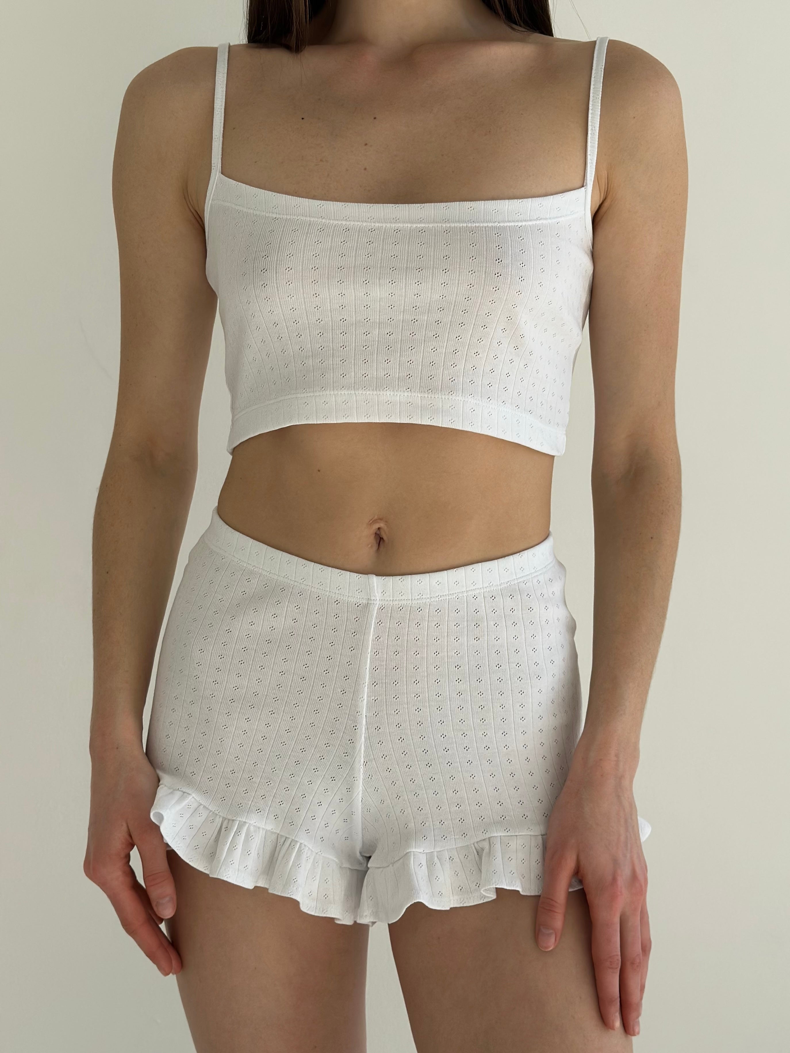 Ribana strappy top white