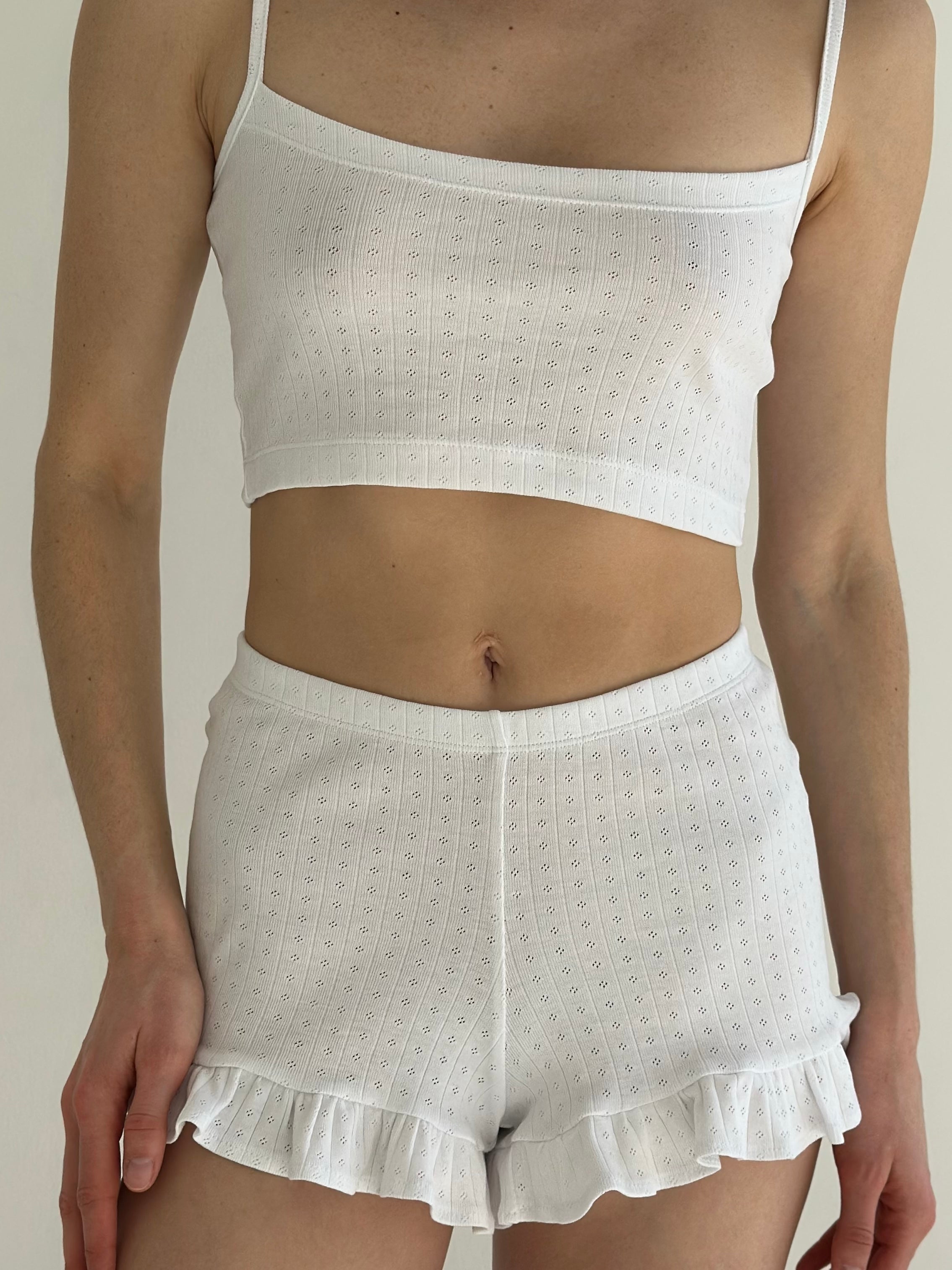 Ribana strappy top white