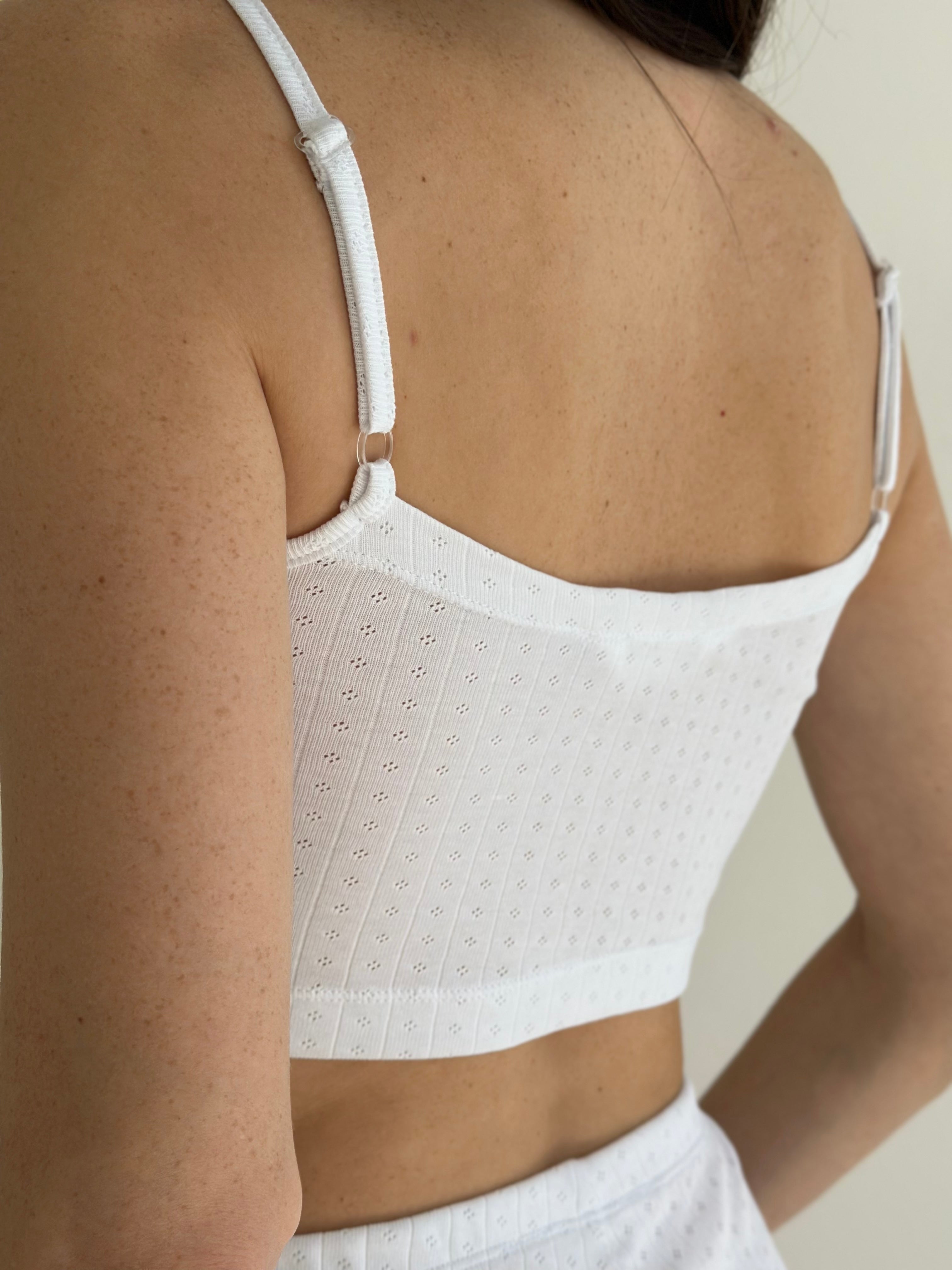 Ribana strappy top white