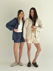 Cotton Shorts knitwear 3-thread beige