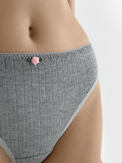 Underwear panties Thongs anthracite ribana