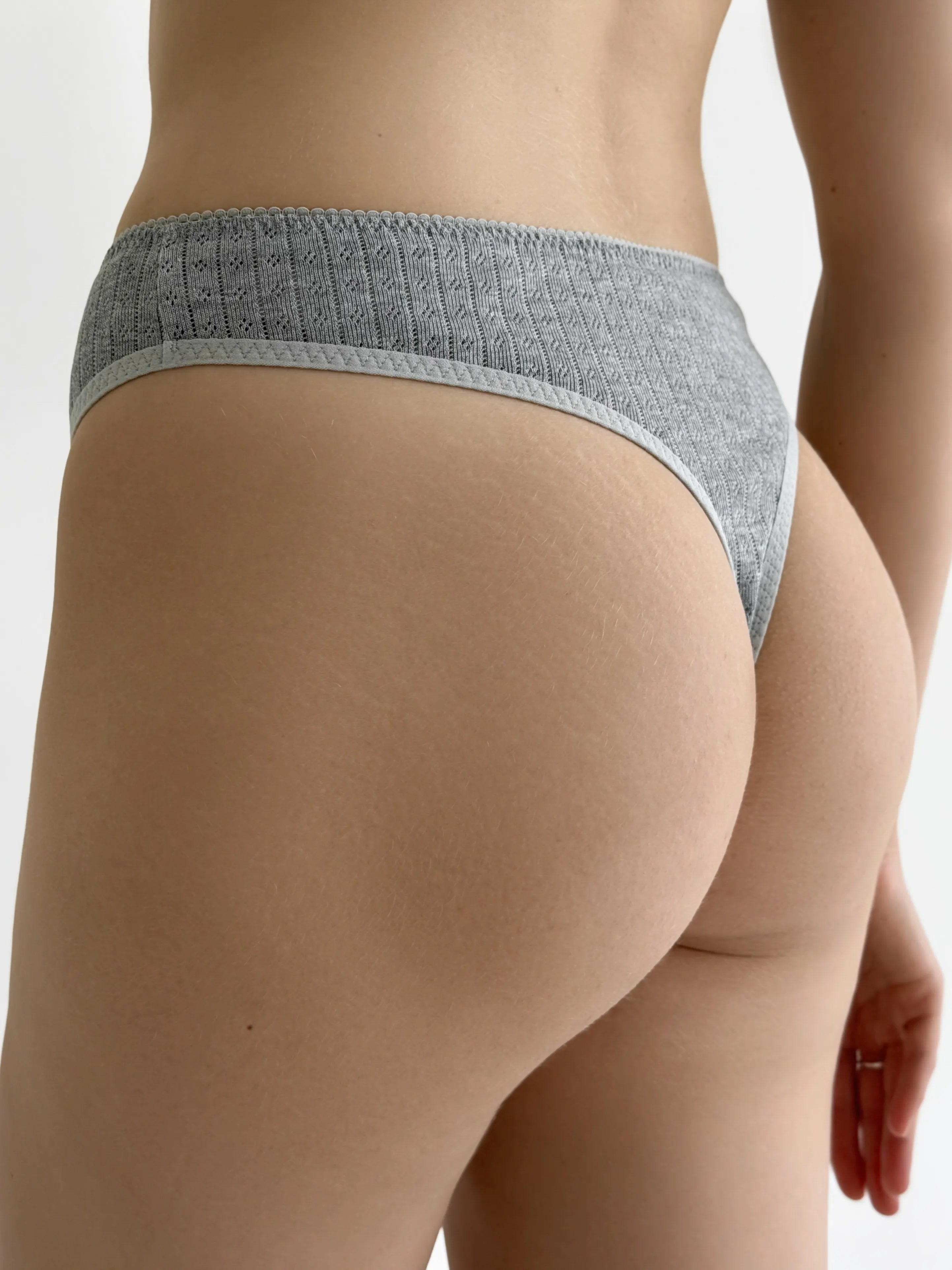 Underwear panties Thongs anthracite ribana