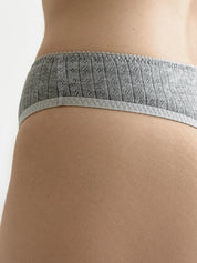 Underwear panties Thongs anthracite ribana