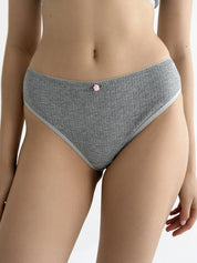 Underwear panties Slips anthracite ribana