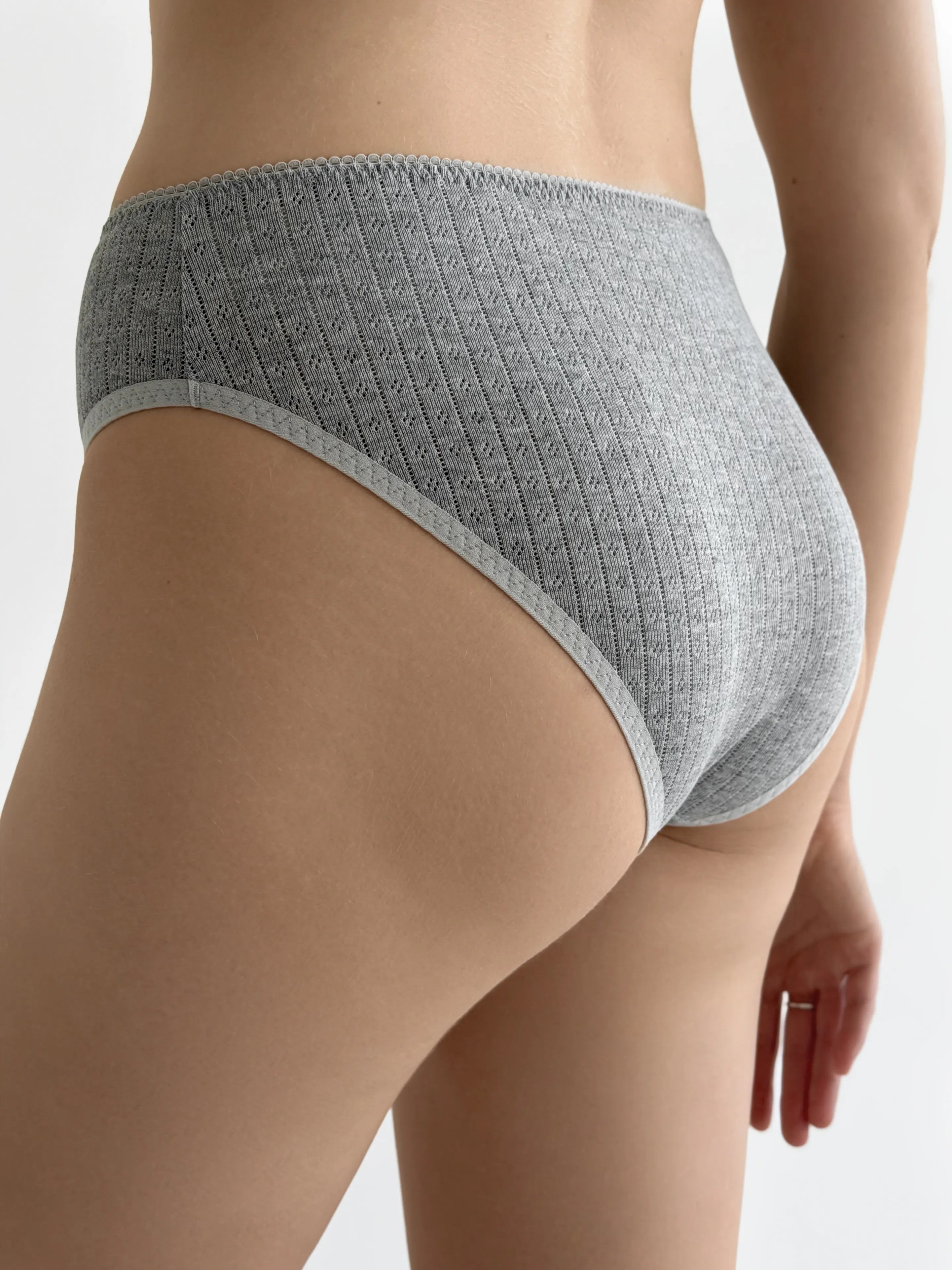 Underwear panties Slips anthracite ribana