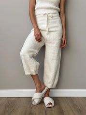 Soft knitted fluffy milk pants