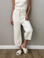 Soft knitted fluffy milk pants