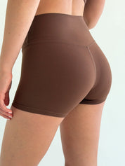 Yoga shorts brown