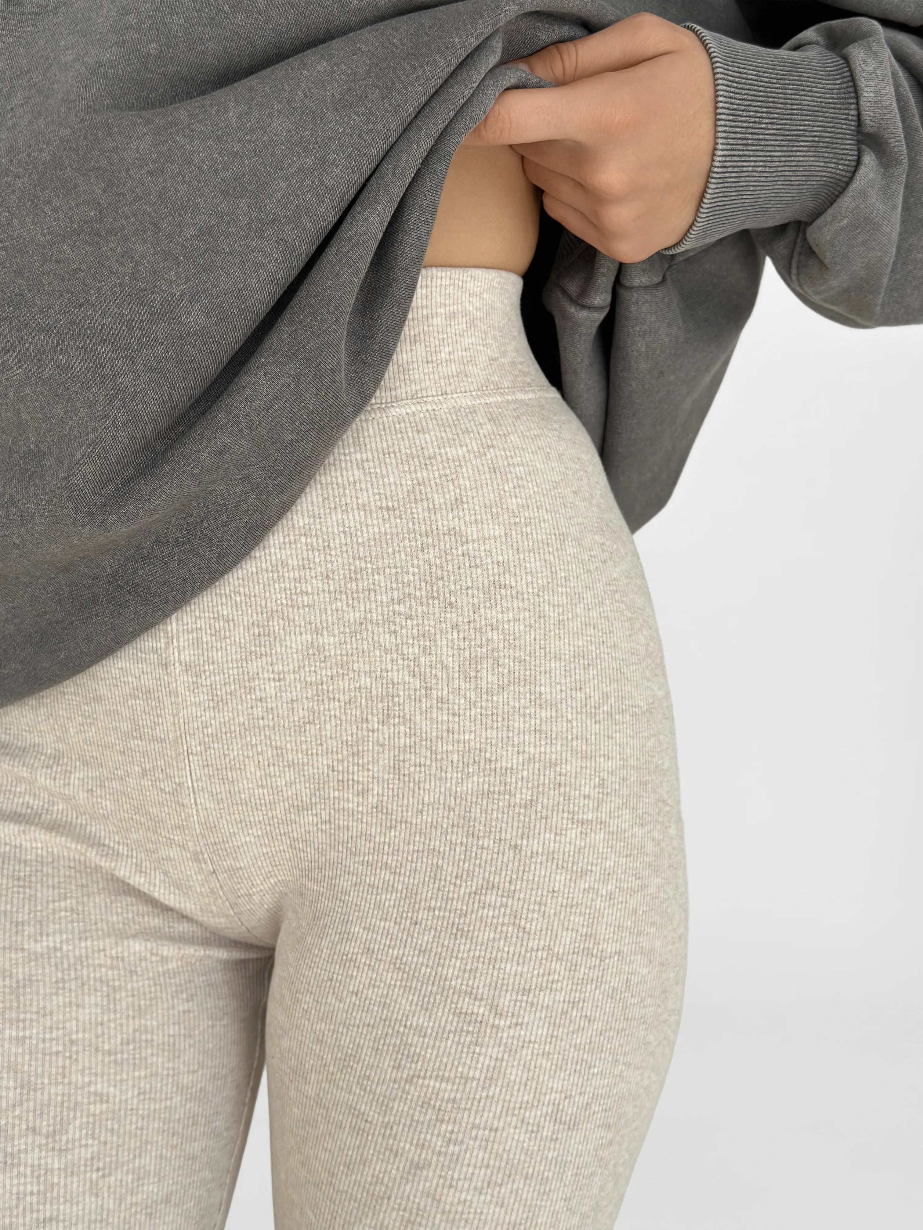Beige leggings