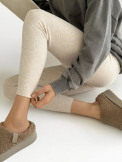 Beige leggings