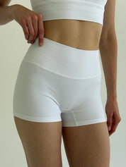 Yoga shorts white