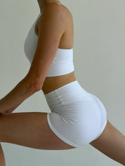 Yoga shorts white