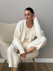 Soft knitted fluffy milk pants