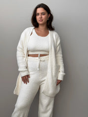 Soft knitted fluffy milk pants