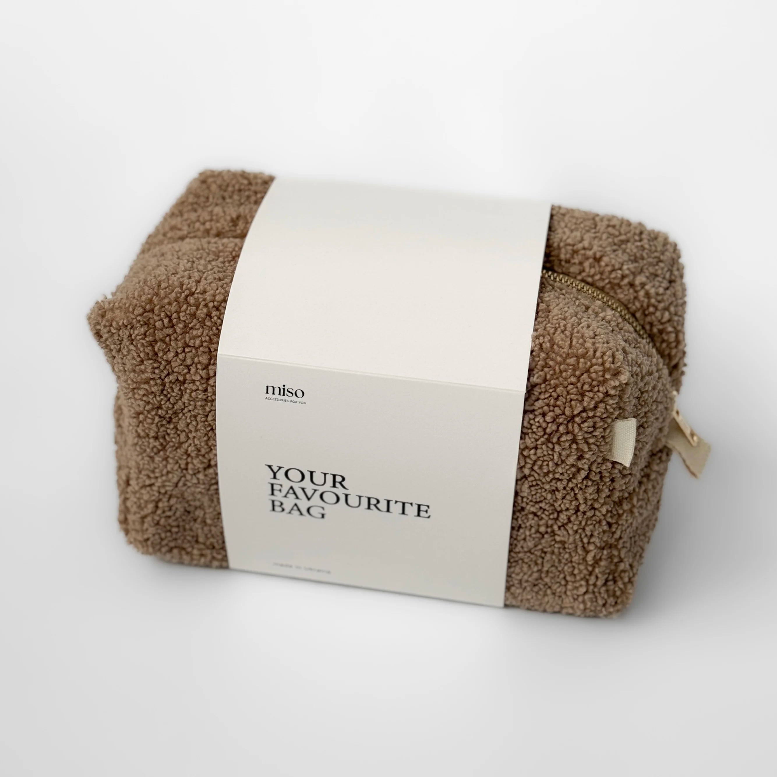TEDDY cosmetic bag brown medium square
