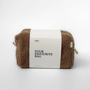 TEDDY cosmetic bag brown medium square