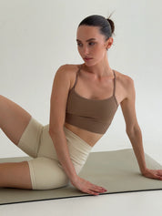 Yoga cycling shorts milky