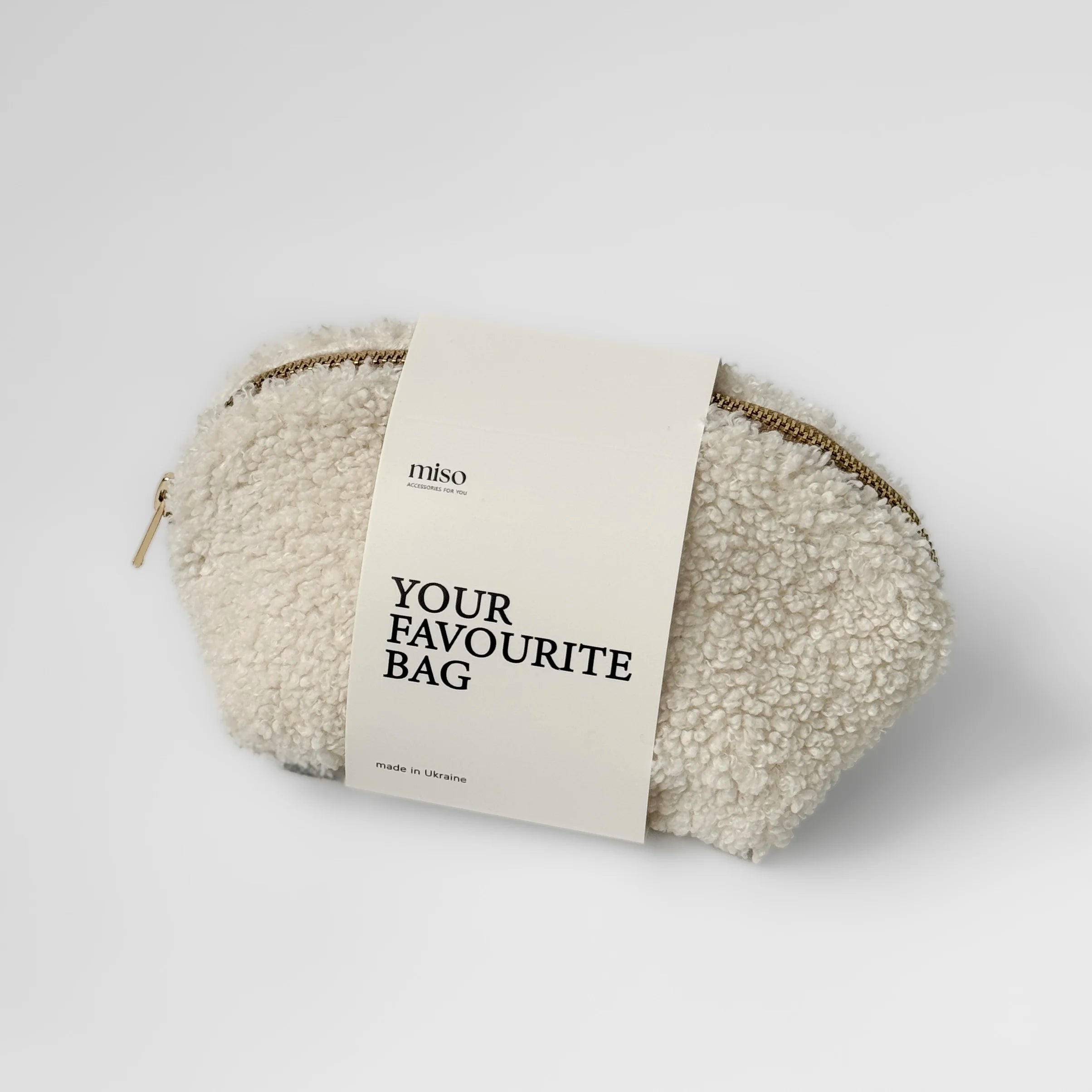 TEDDY cosmetic bag white small