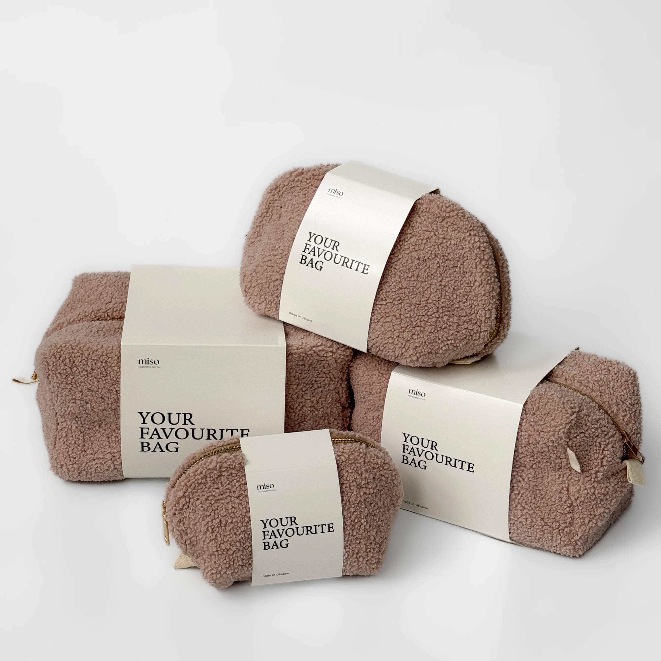 TEDDY powder medium square cosmetic bag