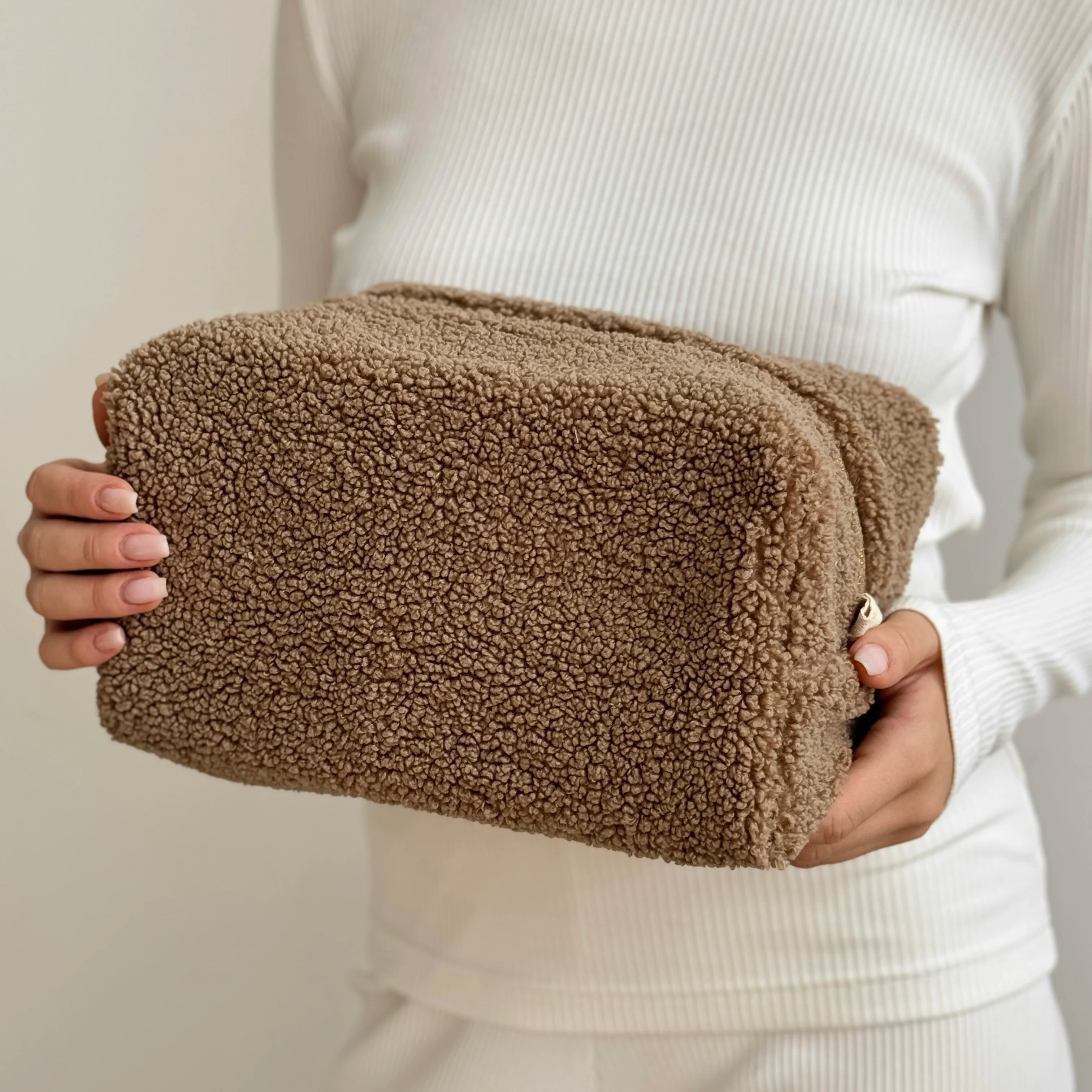 TEDDY cosmetic bag brown large