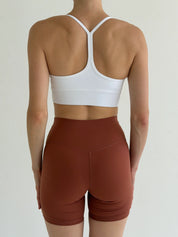 Yoga cycling shorts terracotta