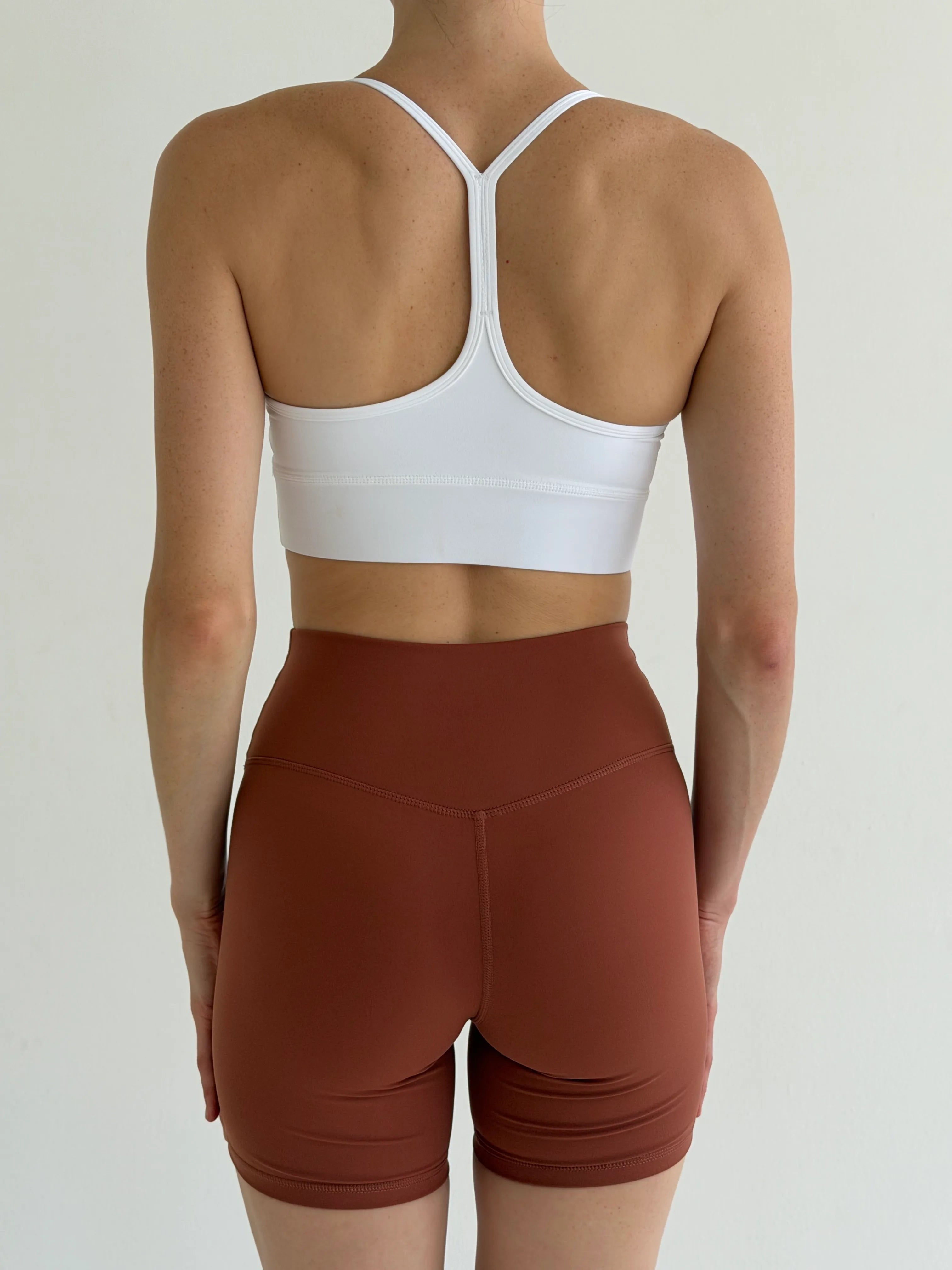 Yoga cycling shorts terracotta