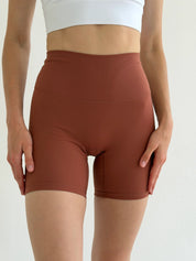 Yoga cycling shorts terracotta