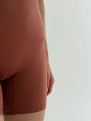 Yoga cycling shorts terracotta
