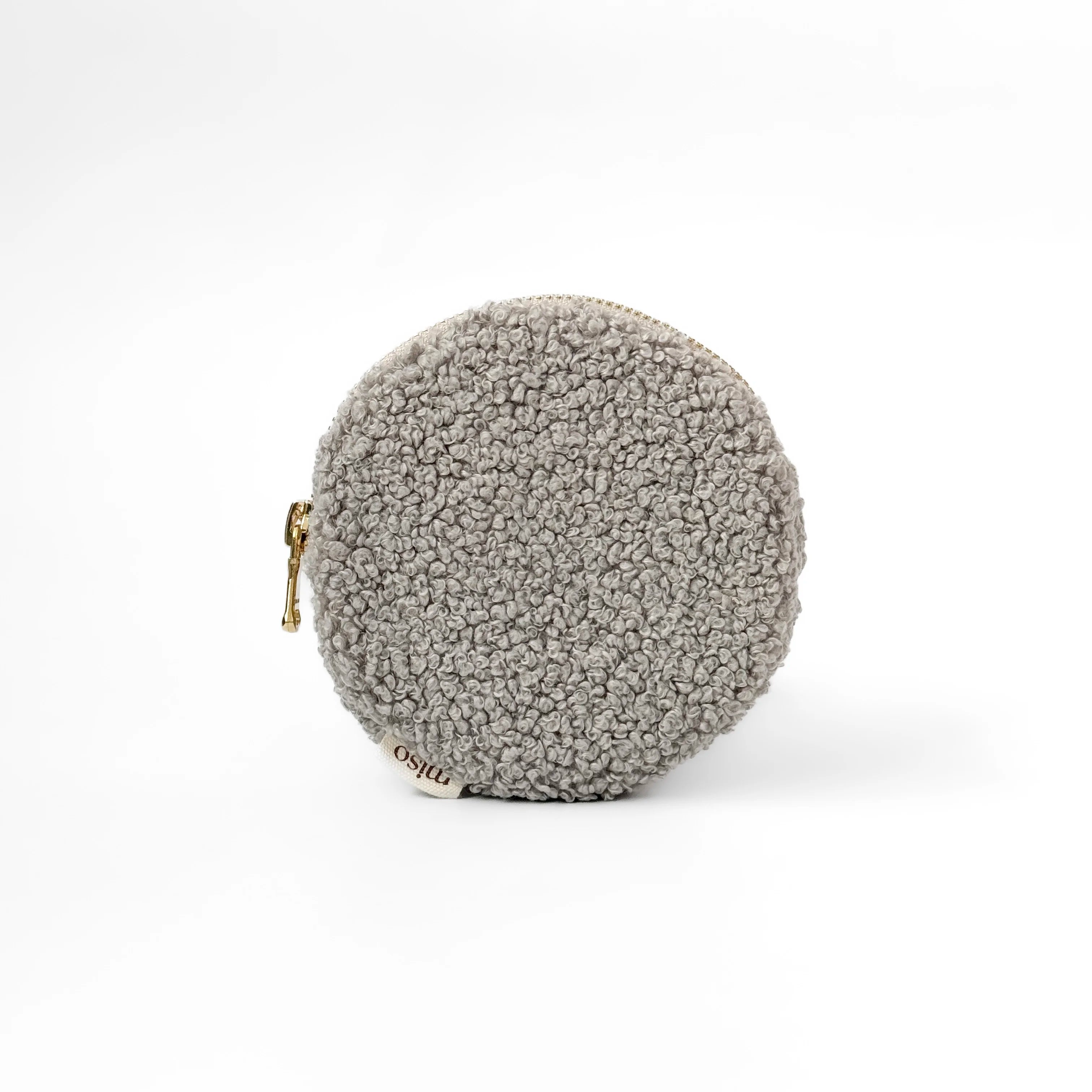 TEDDY cosmetic bag gray circle