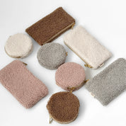 TEDDY cosmetic bag gray circle