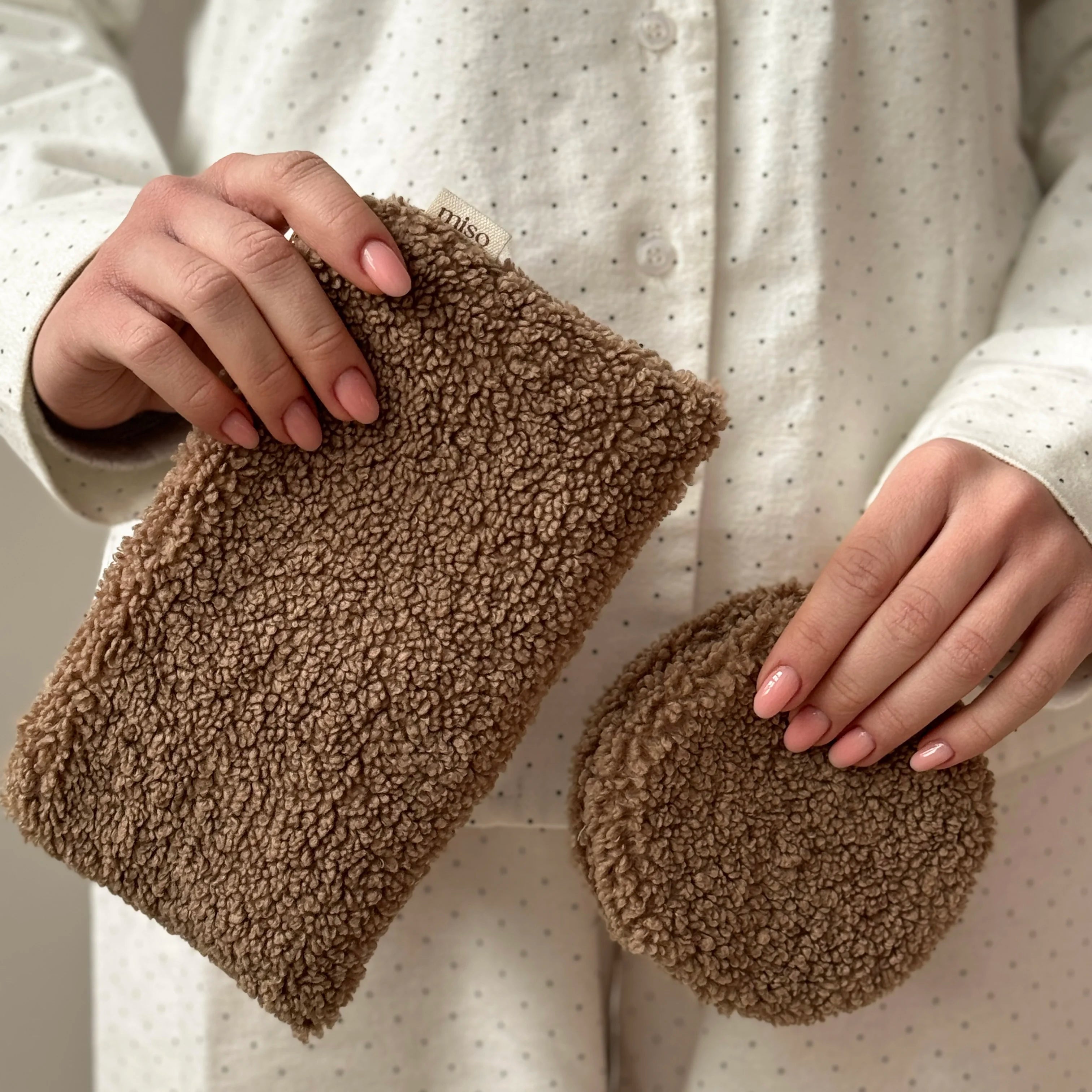 TEDDY cosmetic bag brown envelope