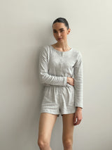 Ribbed longsleeve gray