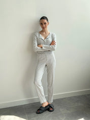 Ribbed longsleeve gray