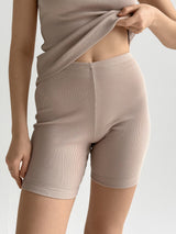 Tracksuits jersey rib beige