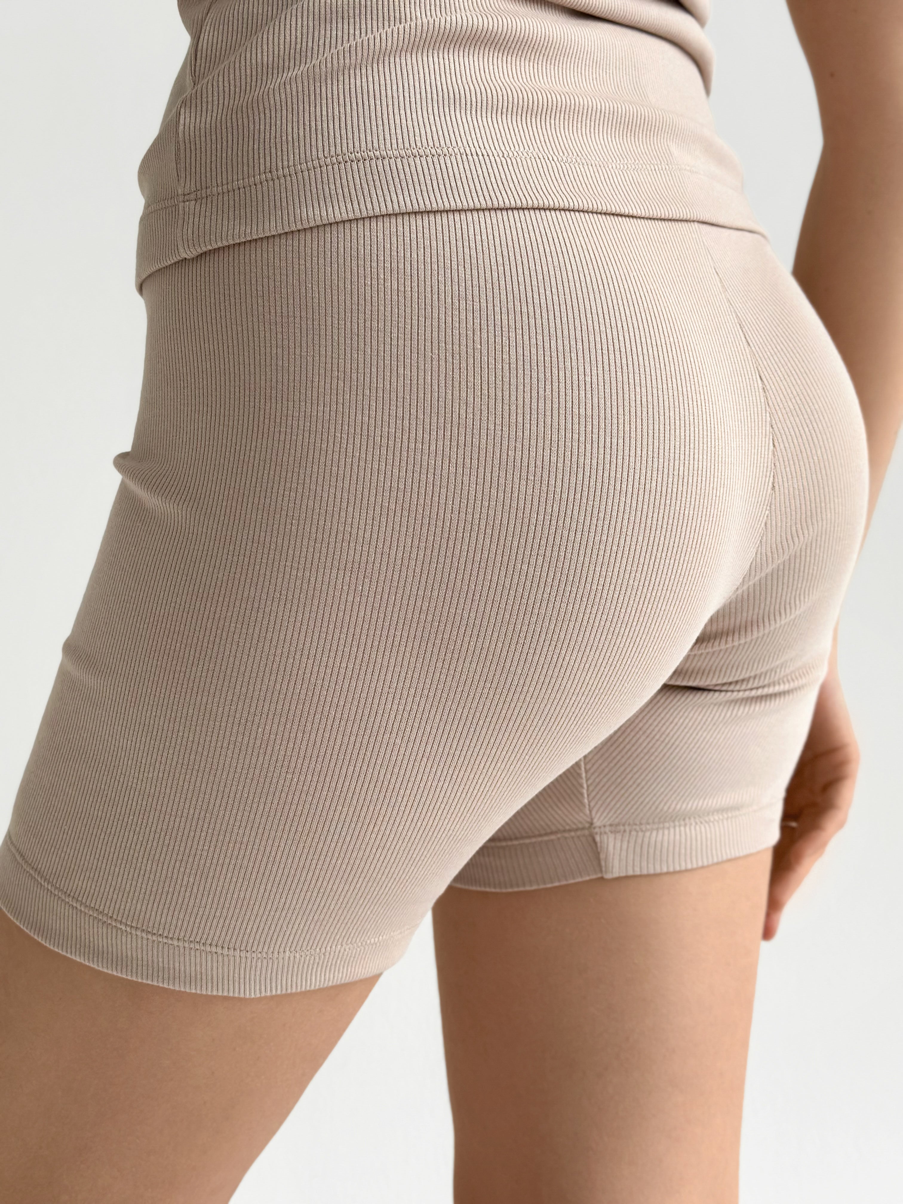 Tracksuits jersey rib beige