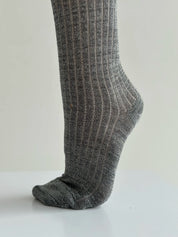 High lurex leggings gray