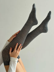 High lurex leggings gray