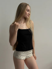 Ribbed T-shirt black