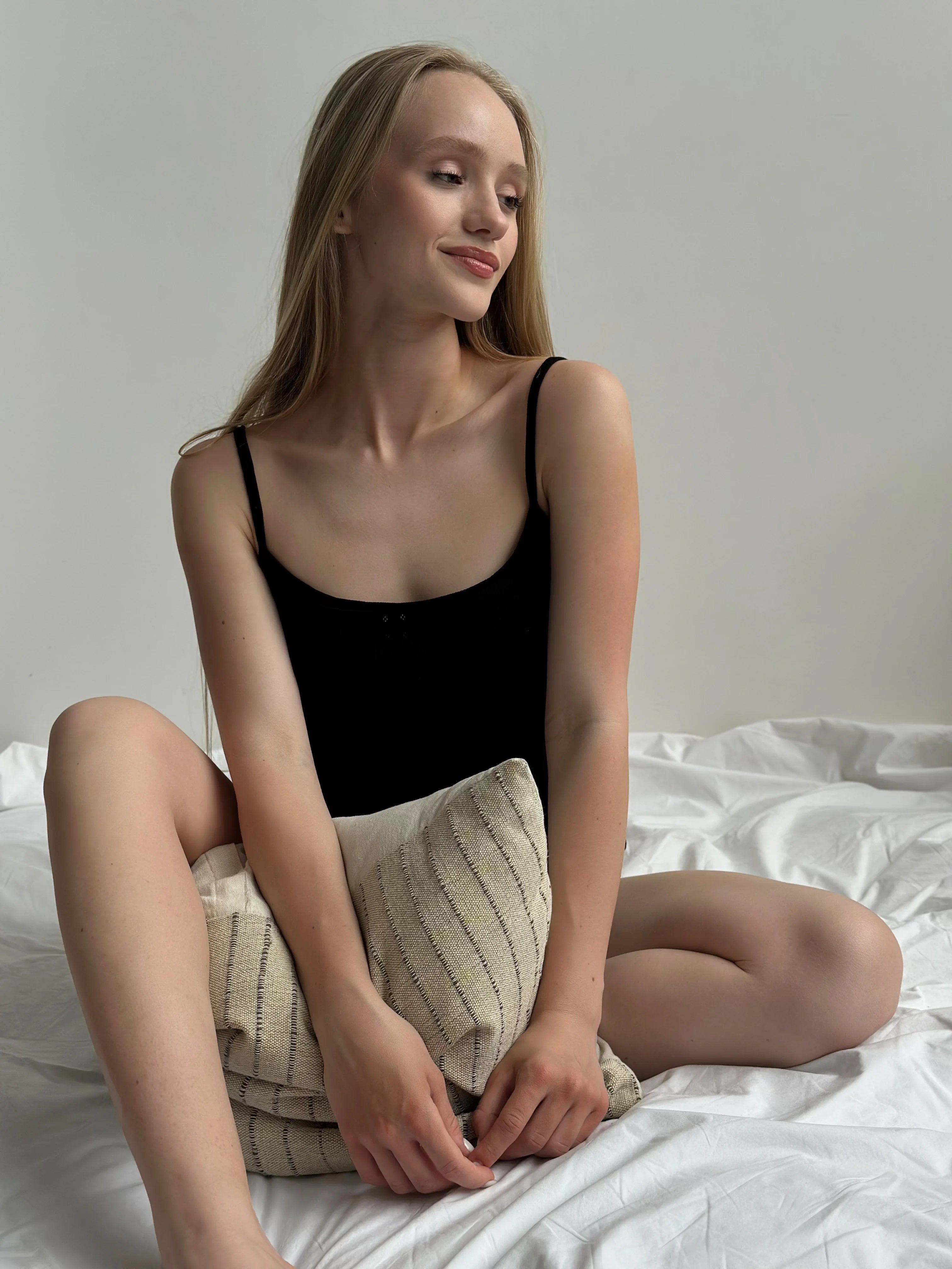 Ribbed T-shirt black