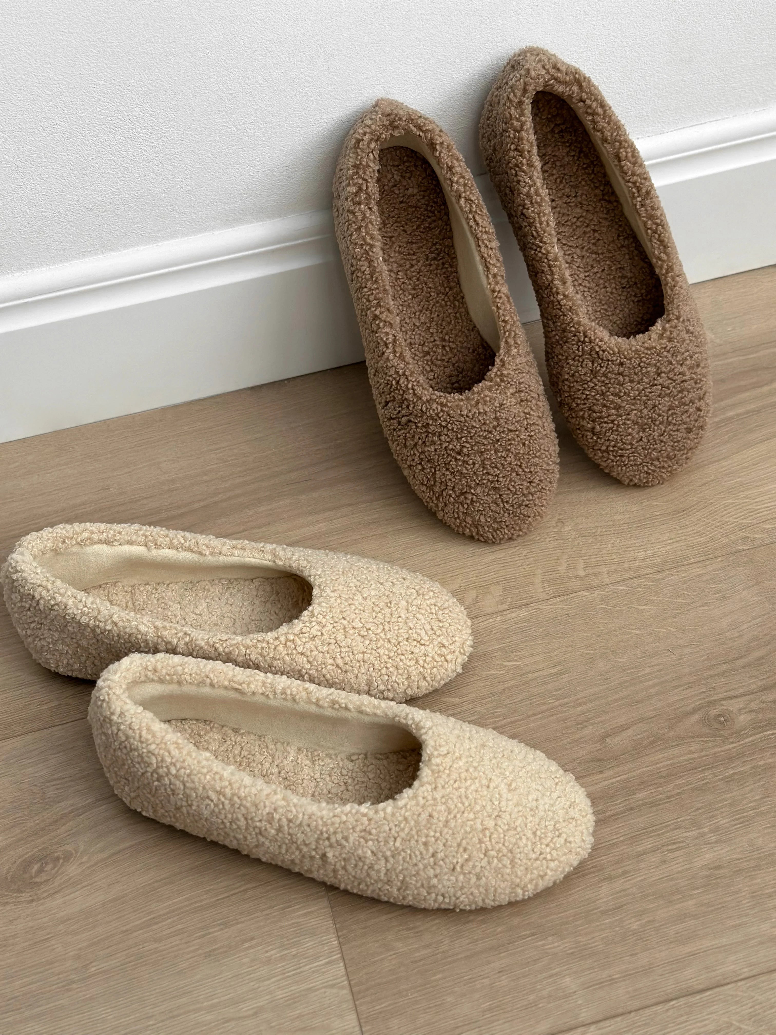 Shoes Women's ballet flats TEDDY brown
