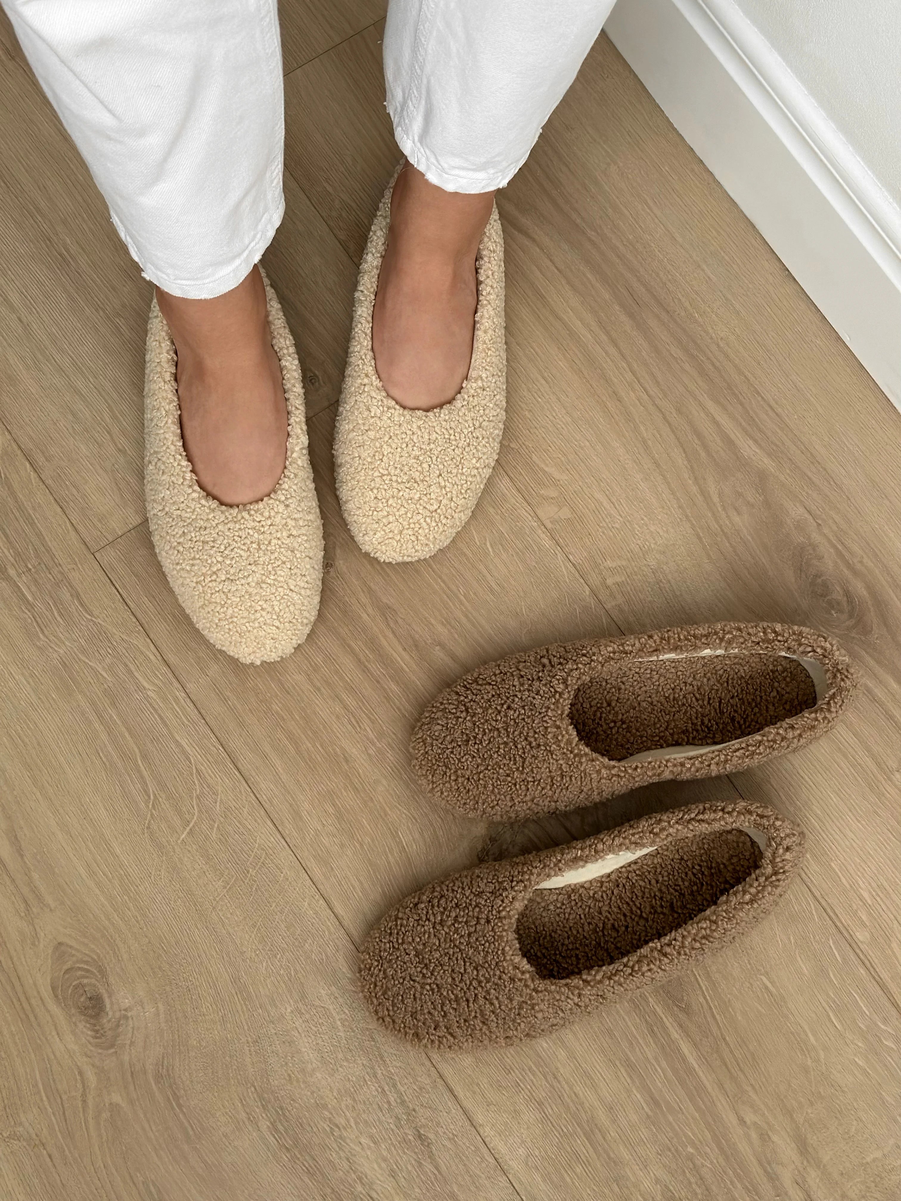 Shoes Women's ballet flats TEDDY brown