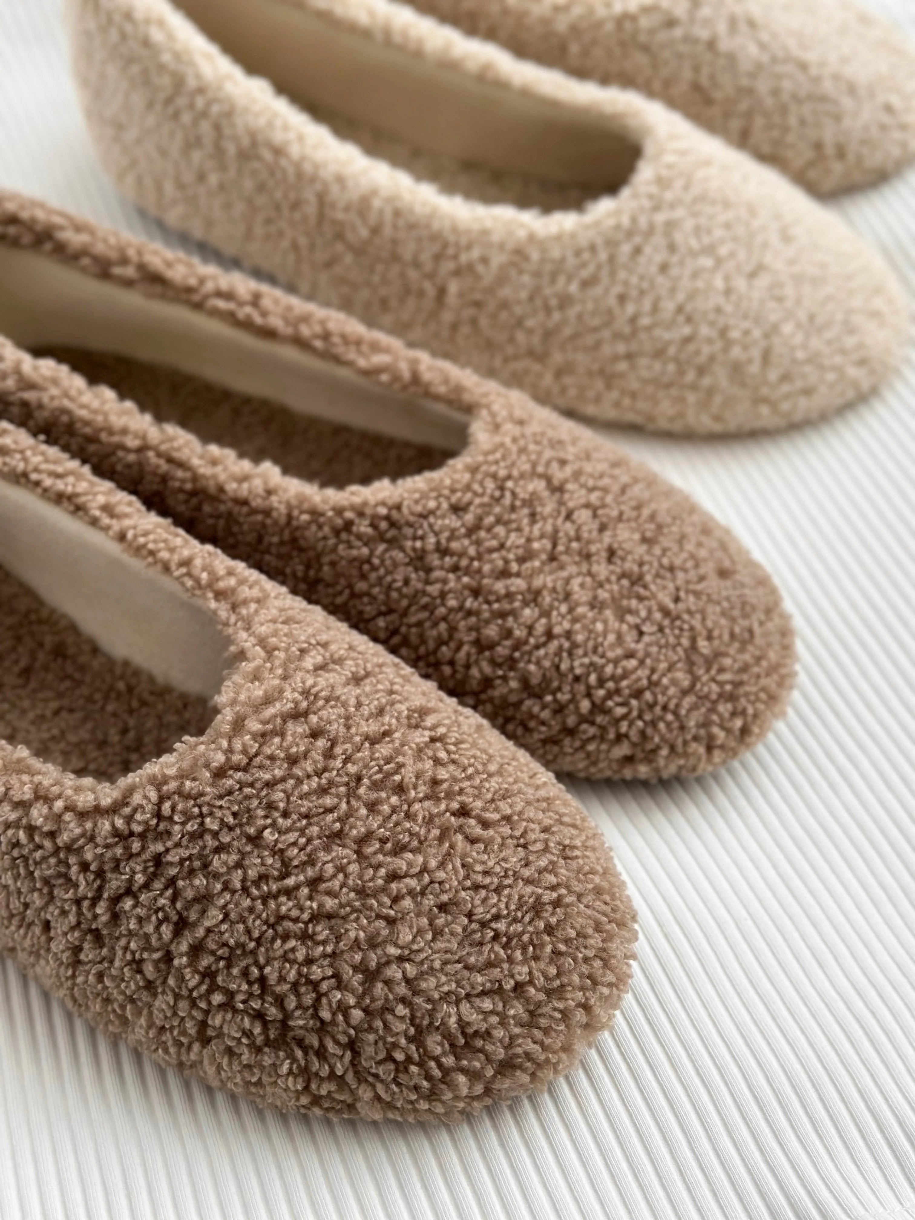 Shoes Women's ballet flats TEDDY brown