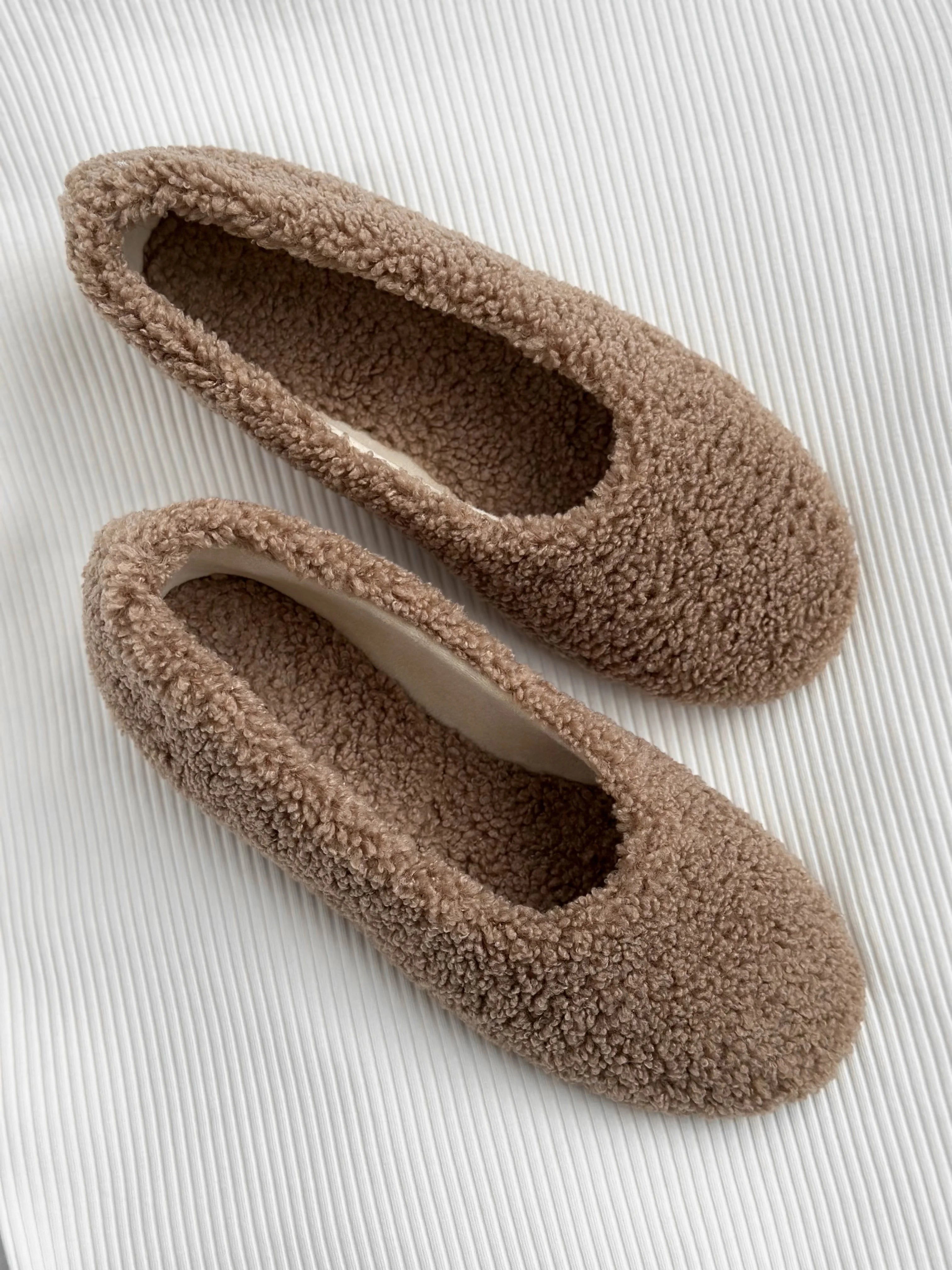 Shoes Women's ballet flats TEDDY brown