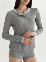 Ribana longsleeve anthracite (buttons)